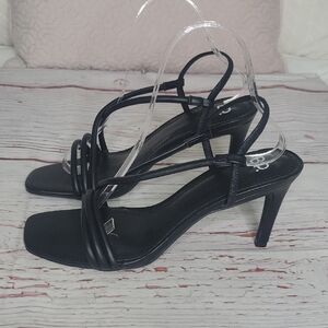 BP Elegant Black Strappy Heels size 9.5 NWOT